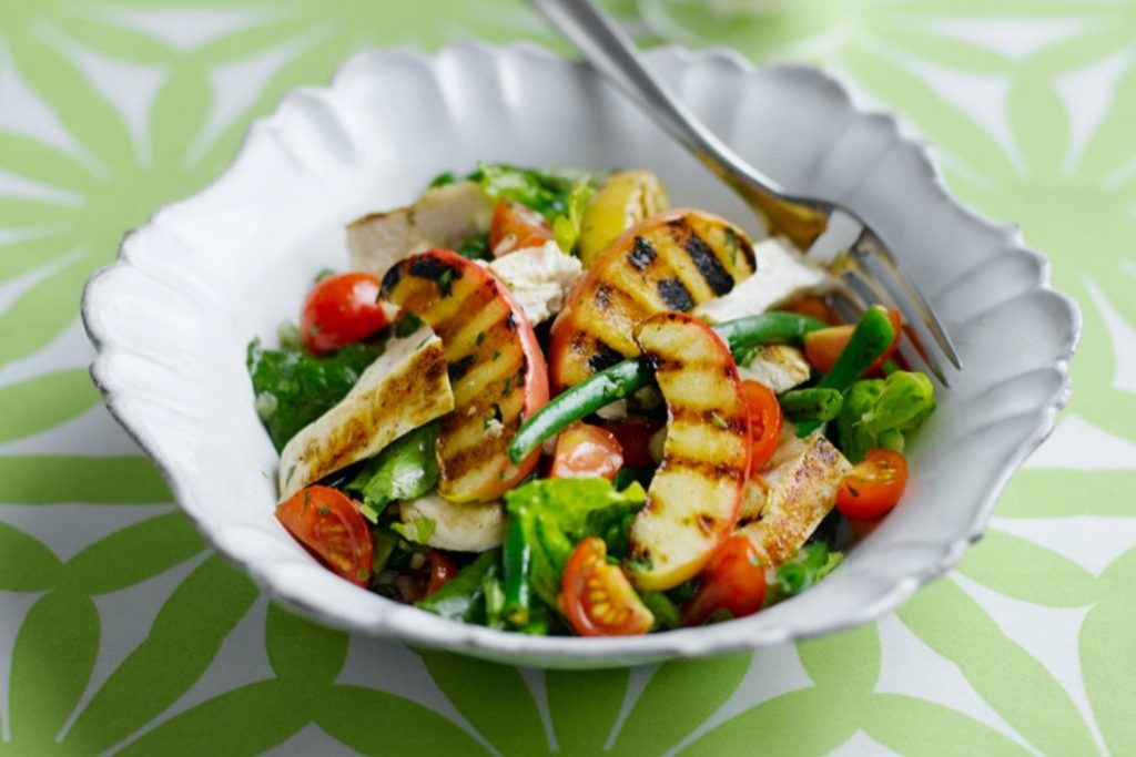 Chicken and apple salad Beech Ridge Farm pink lady apples