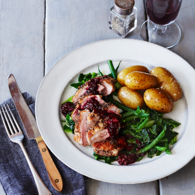 Duck breast with blackberry sauce recipe Beech Ridge Farm