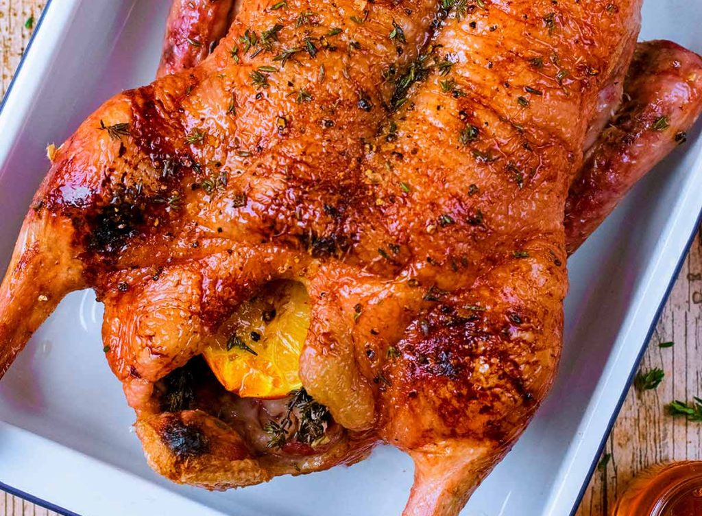 Honey Roast Duck from hungry healthy happy